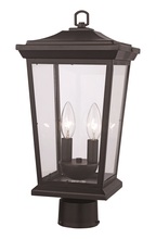 Trans Globe 50777 BK - 2LT OUTD POST LANTERN TORCH ME